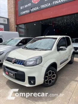 Fiat UNO 1.4 EVO Sporting SE Blue Edition 8V 4 portas