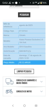 XSARA PICASSO 2.0 Exclusive 16V